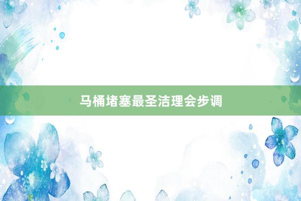 马桶堵塞最圣洁理会步调